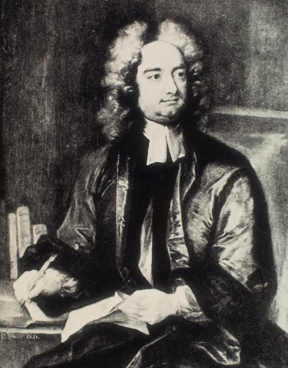 Jonathan Swift, ritratto come decano della Cattedrale di San Patrizio a Dublino (incisione) da Artist Unknown