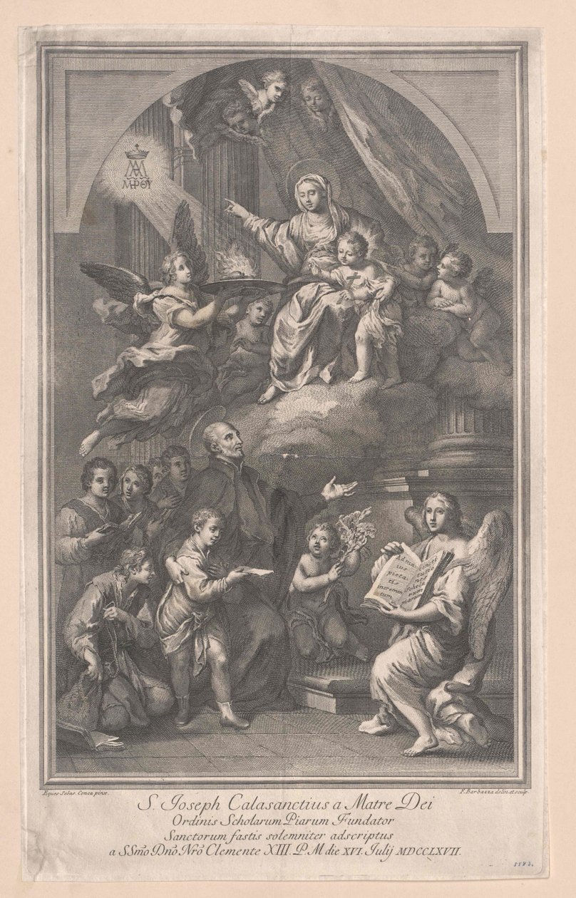 San Giuseppe di Calasanz da Artist Unknown
