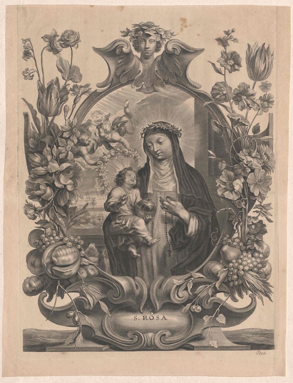 Santa Rosa da Lima da Artist Unknown