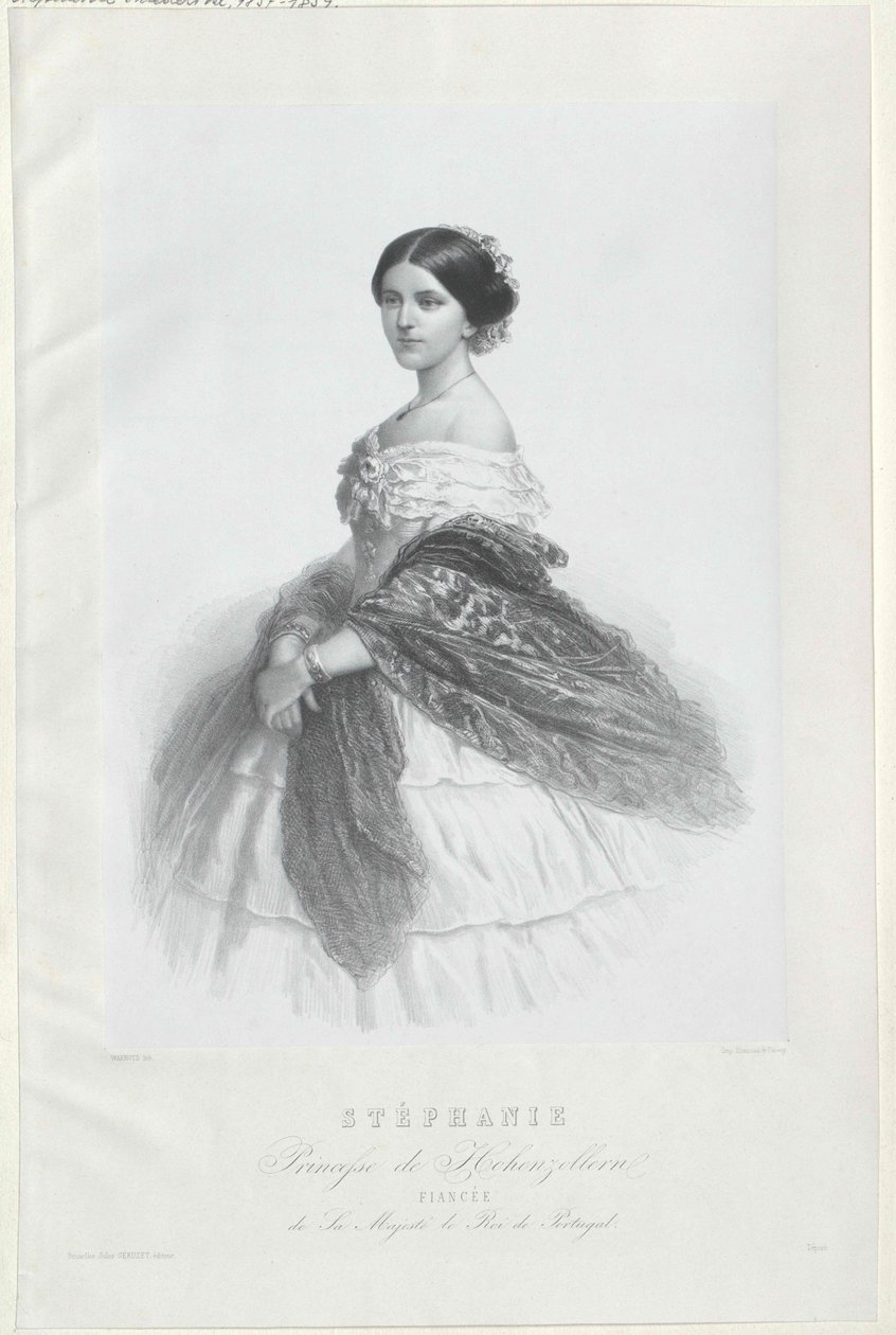 Stephanie Friederike del Casato degli Hohenzollern-Sigmaringen da Artist Unknown