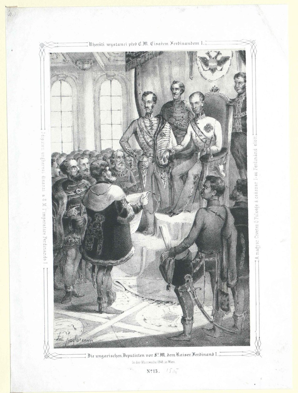 I deputati ungheresi davanti a S.M. l