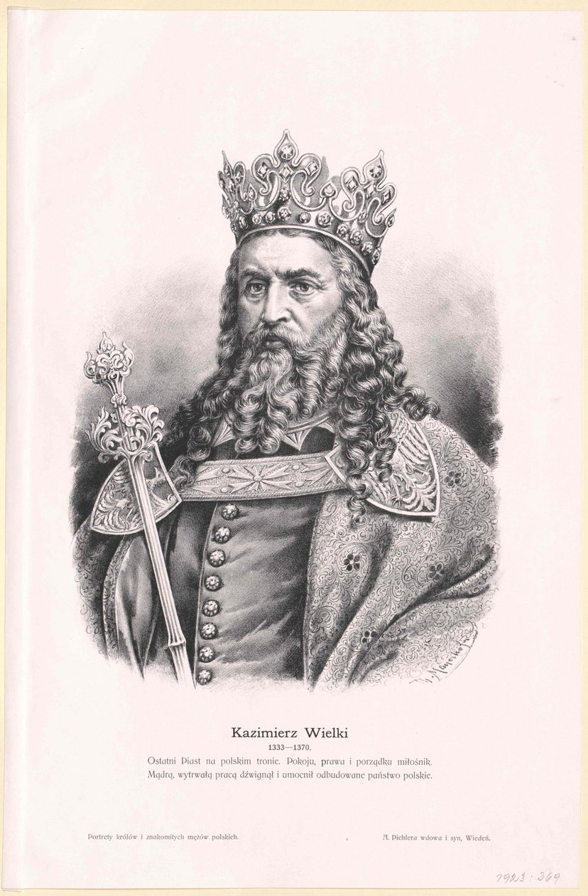 Il grande re di Polonia Casimiro III da Artist Unknown