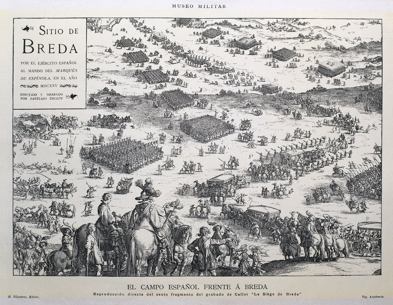 Il campo spagnolo di fronte a Breda (replica diretta del sesto frammento dell