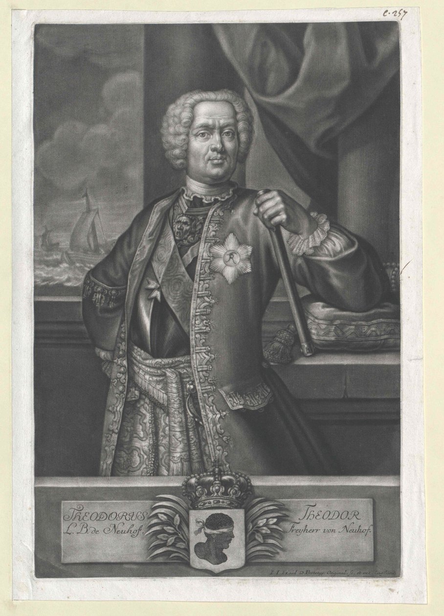 Theodor Barone Neuhof da Artist Unknown