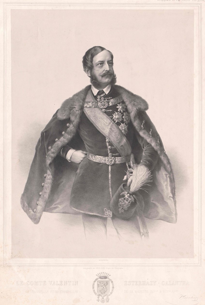 Valentino conte barone di Galantha Esterhazy da Artist Unknown