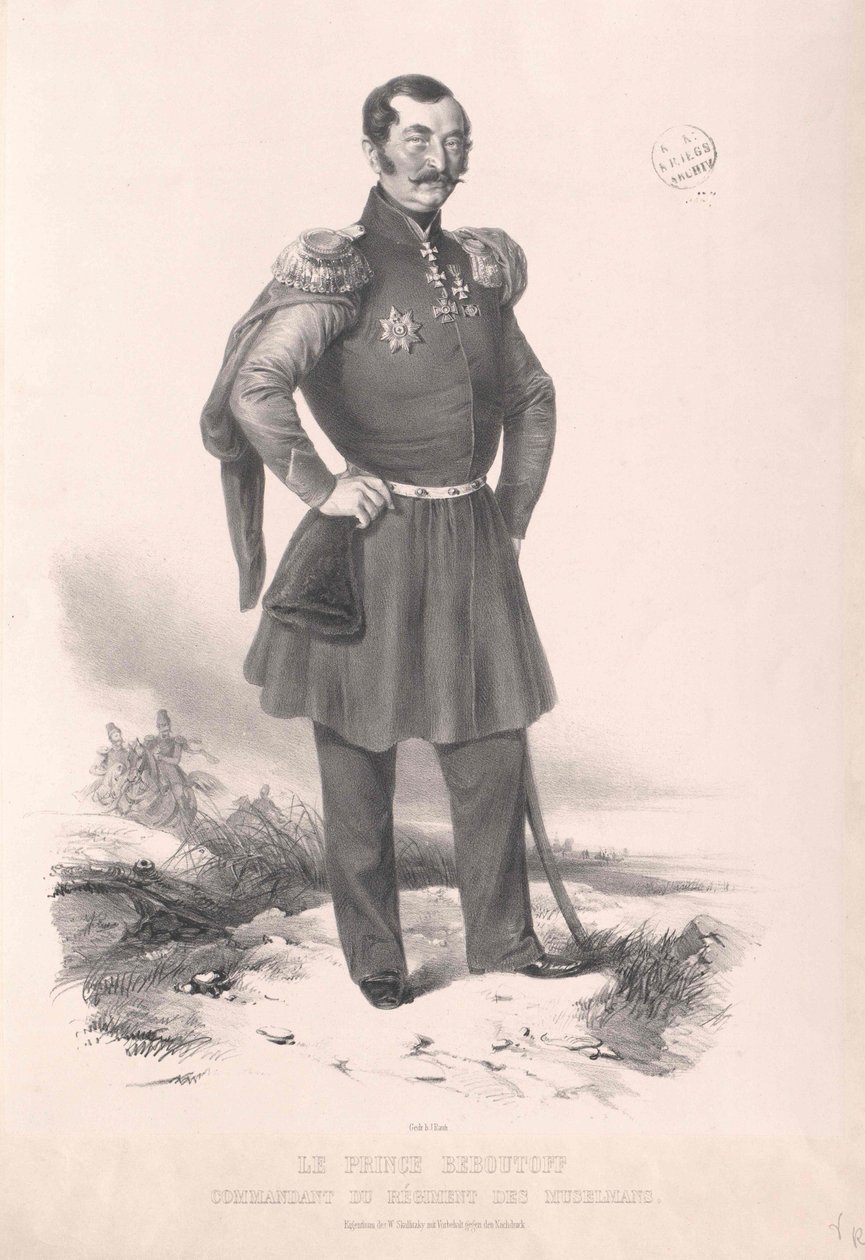Vasily Osipov Conte Bebutov da Artist Unknown