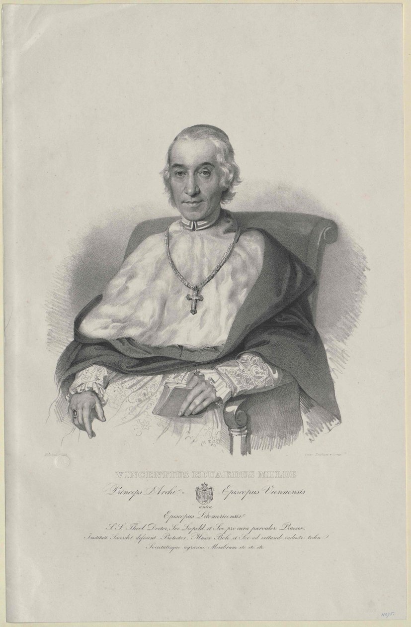 Vinzenz Eduard Milde da Artist Unknown