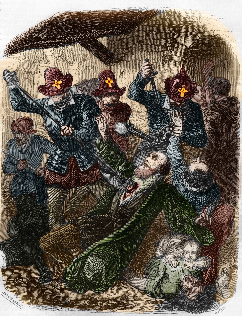 Guerre di religione. Massacro di Saint Barthelemy, 24 agosto da Artist Unknown