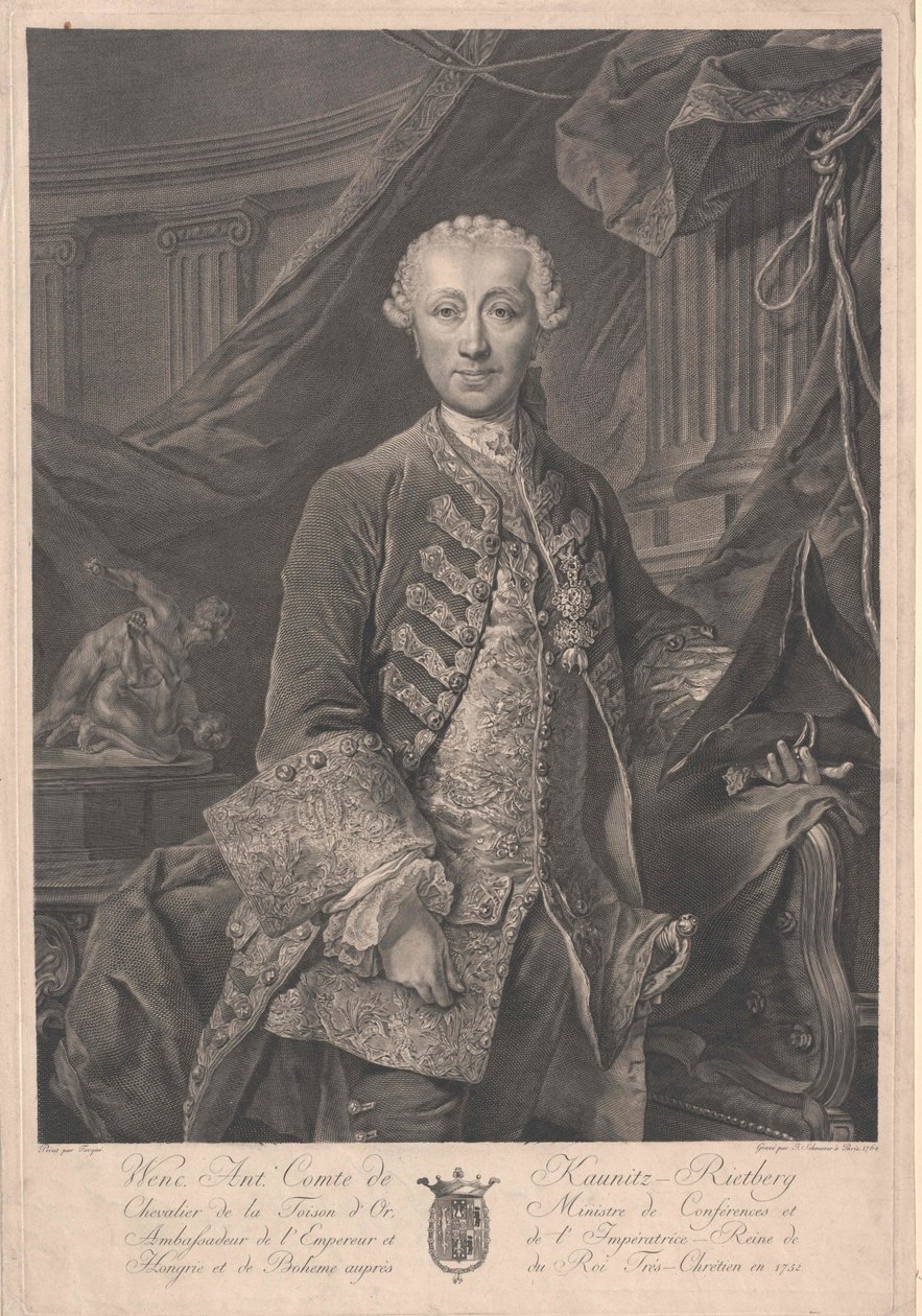 Wenzel Anton, principe di Kaunitz-Rietberg da Artist Unknown
