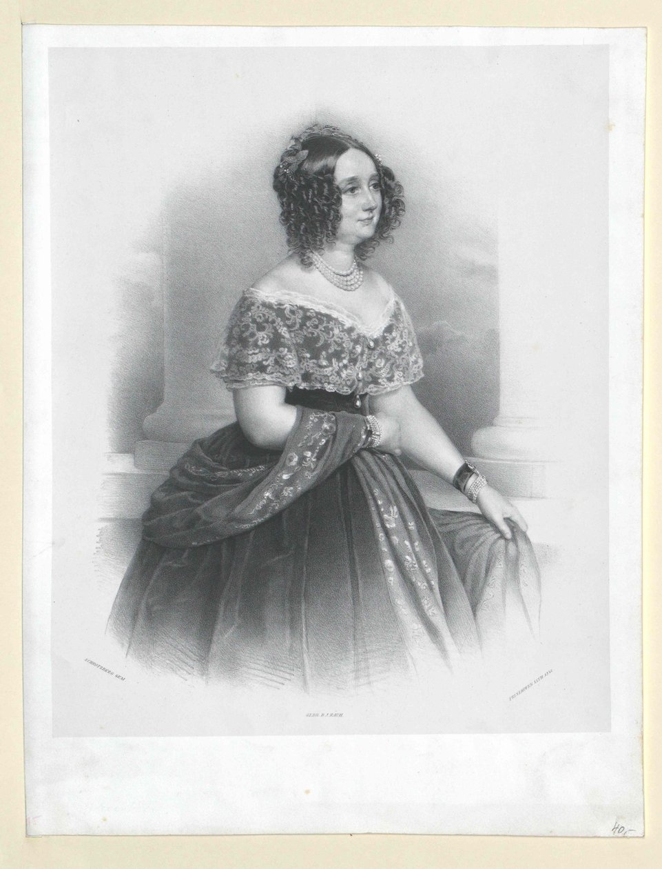 Guglielmina contessa Colloredo-Mannsfeld da Artist Unknown
