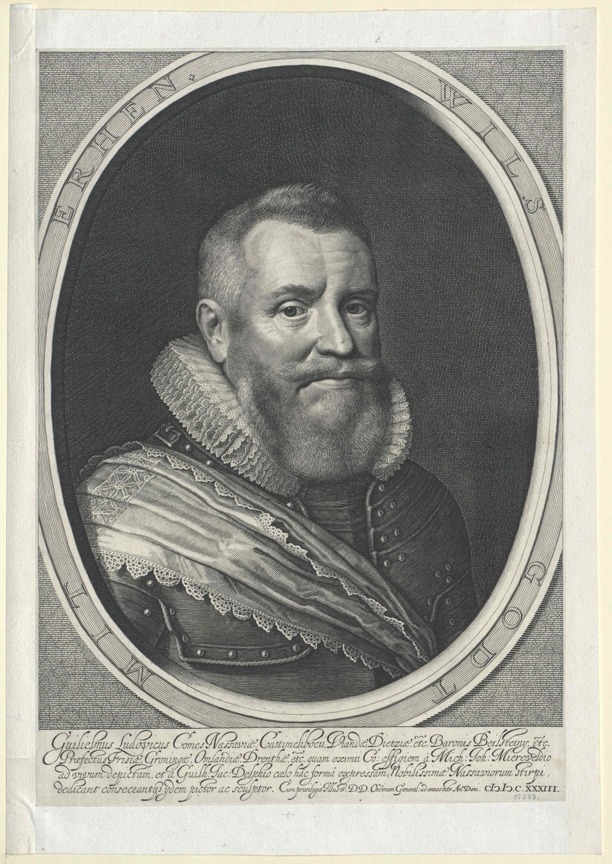 Guglielmo Ludovico Conte di Nassau-Dillenburg da Artist Unknown