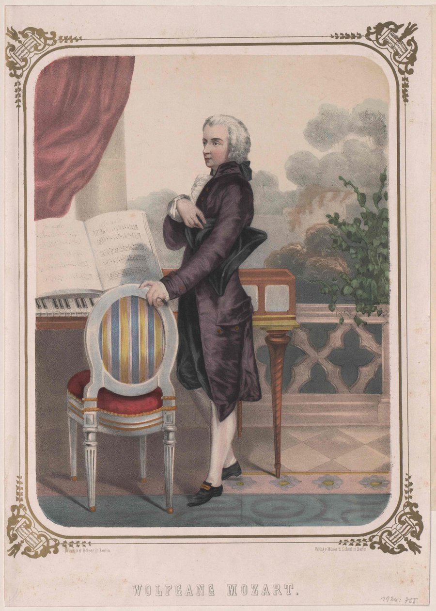Wolfgang Amadeus Mozart da Artist Unknown