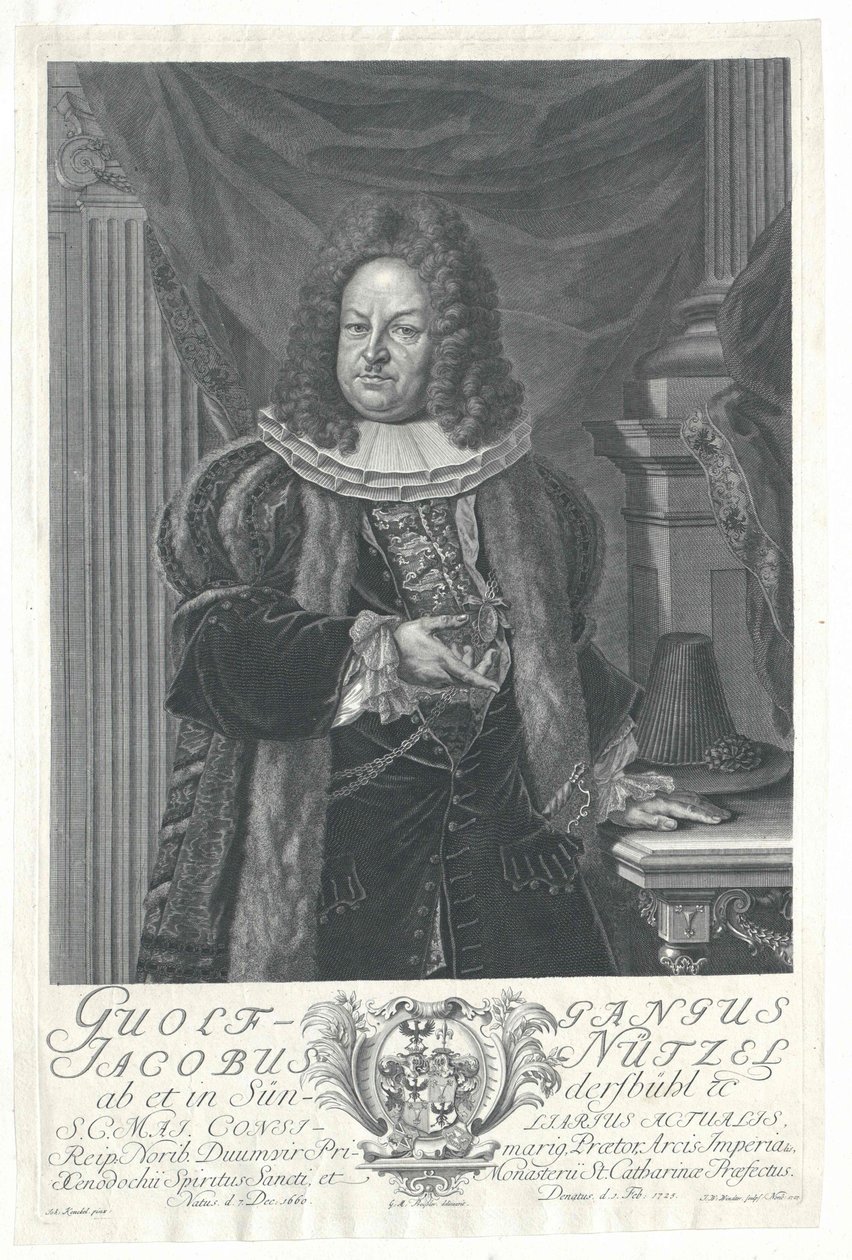 Wolfgang Jacob Nuetzel von Suendersbuehl da Artist Unknown