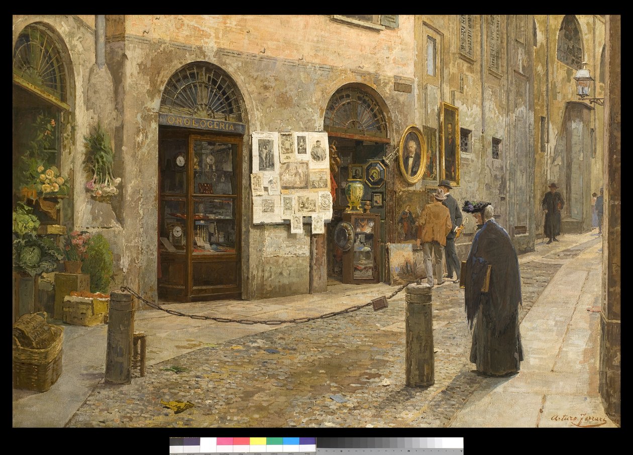 Via San Bernardino alle Ossa a Milano, Italia, 1912 da Arturo Ferrari
