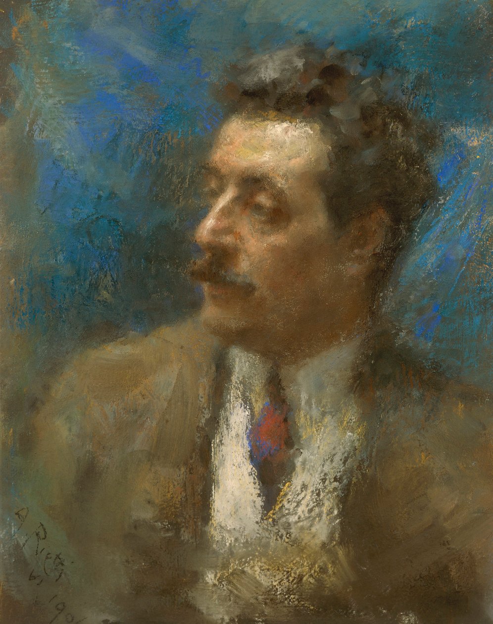 Ritratto di Giacomo Puccini da Arturo Rietti