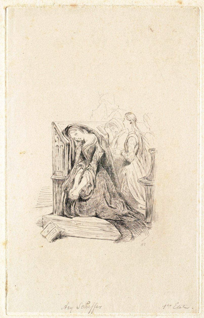 Marguerite in chiesa da Ary Scheffer