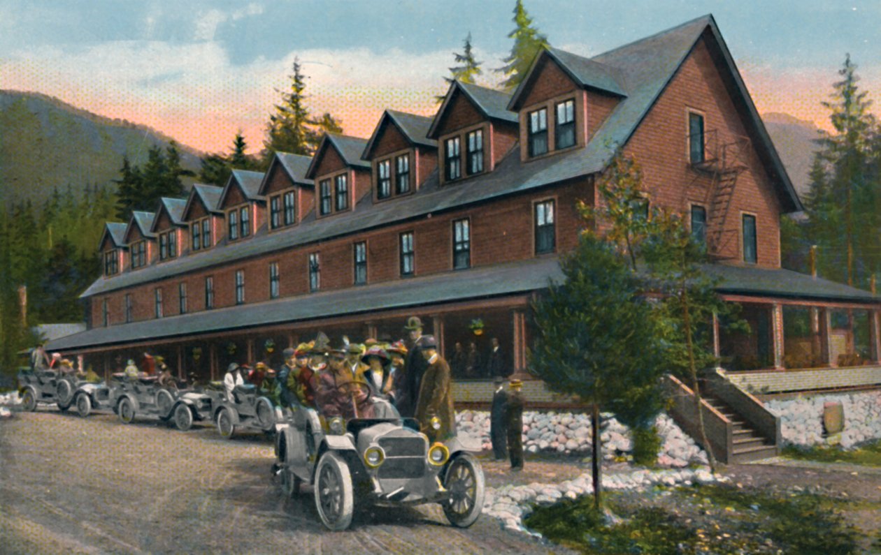 Locanda del Parco Nazionale del Monte Rainier, c. 1916 da Asahel Curtis
