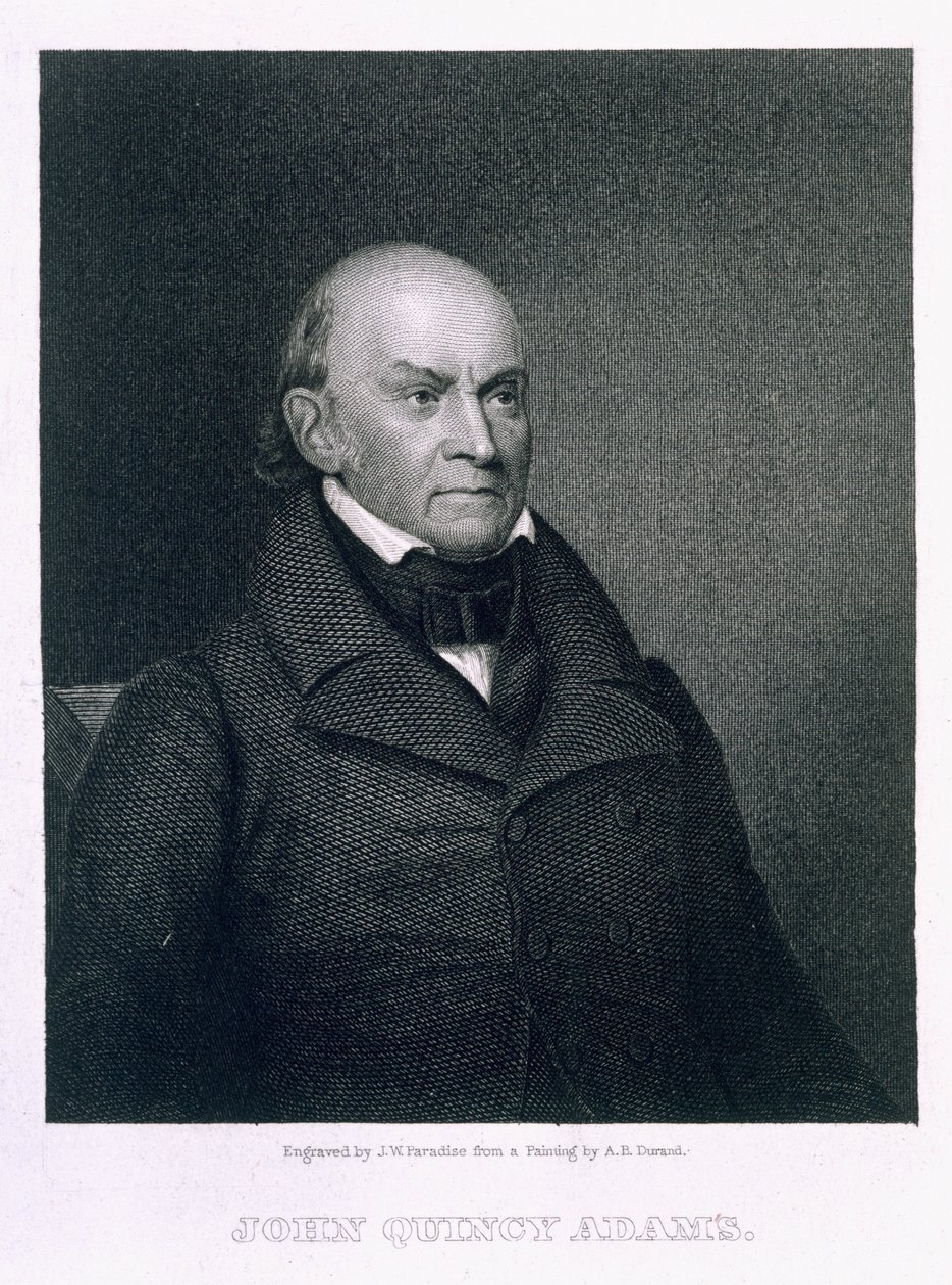 John Quincy Adams, inciso da John Wesley Paradise (1809-62) da Asher Brown Durand