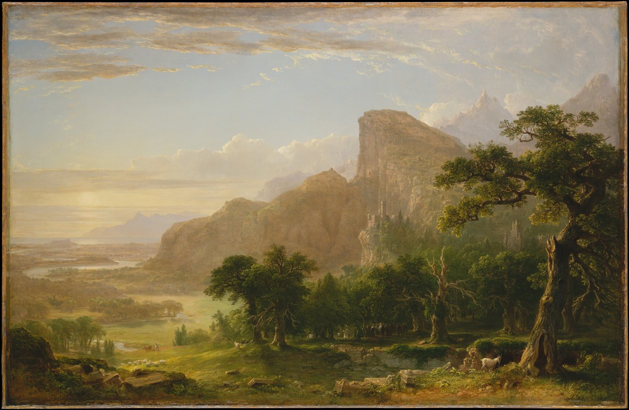 Paesaggio da "Thanatopsis" da Asher Brown Durand