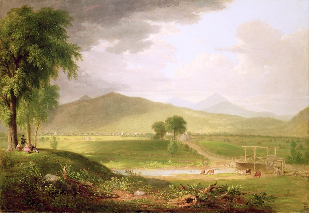 Veduta di Rutland, Vermont, 1840 da Asher Brown Durand