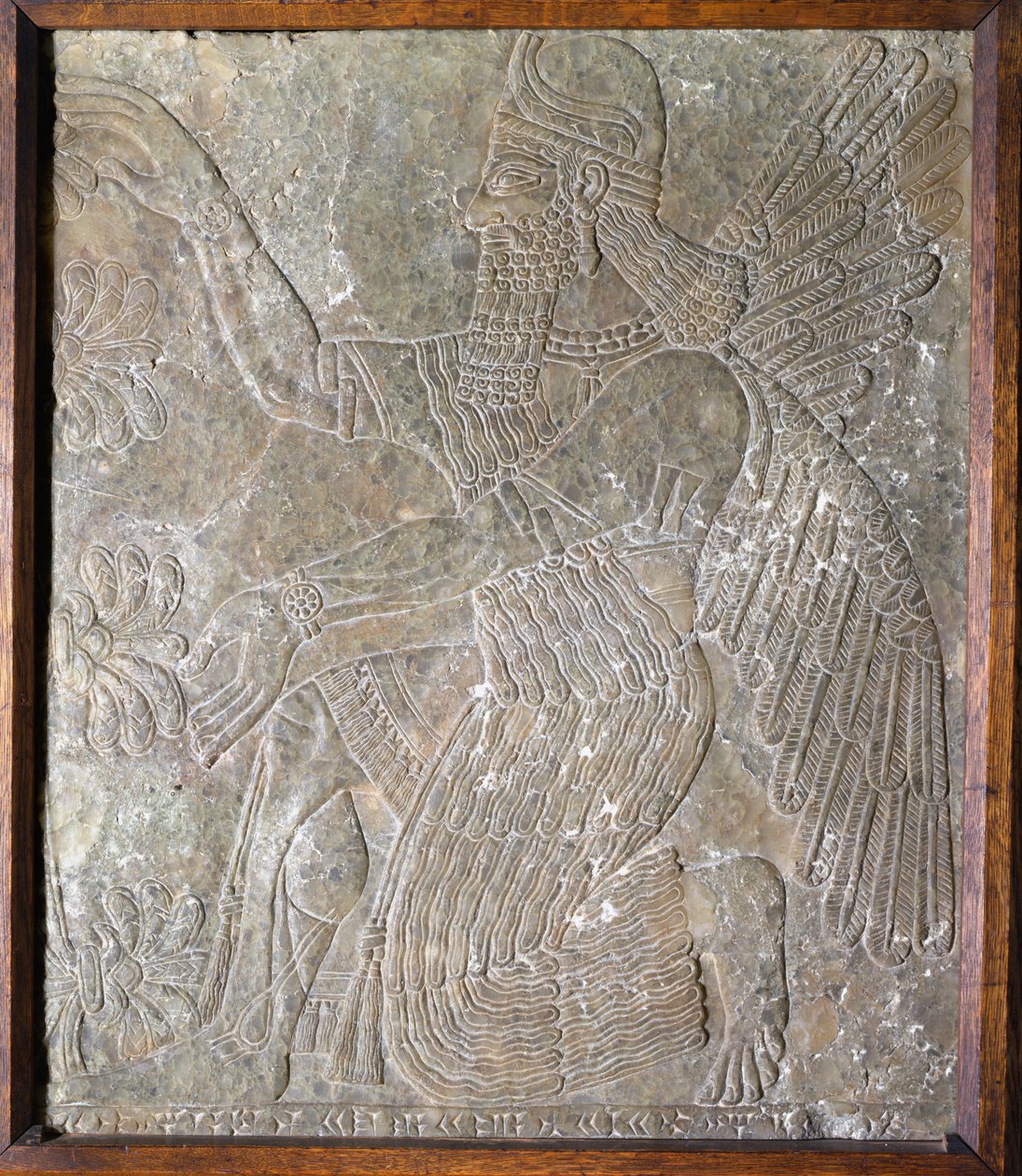 Lastra di pietra raffigurante il re Assurbanipal I (668-626 a.C.) da Assyrian