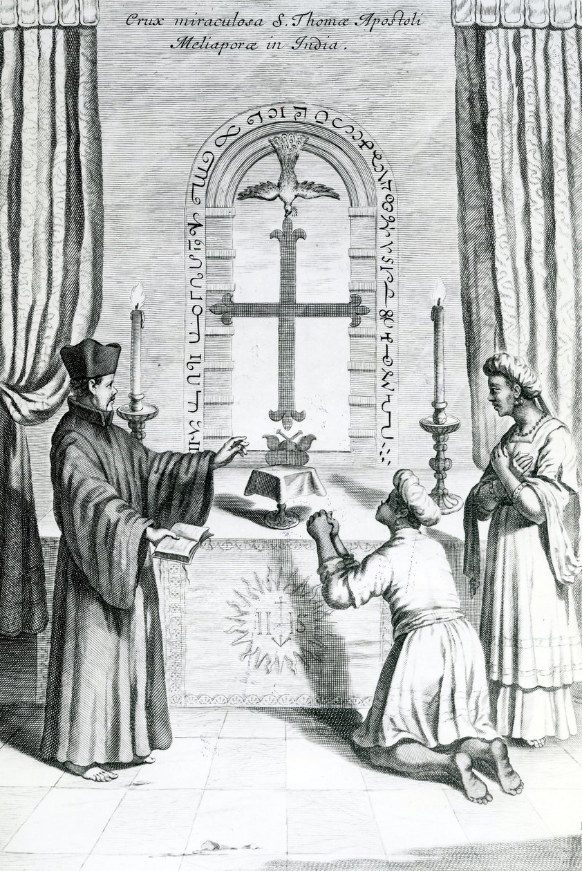 Il Santuario di San Tommaso a Meliapore, 1667 da Athanasius Kircher