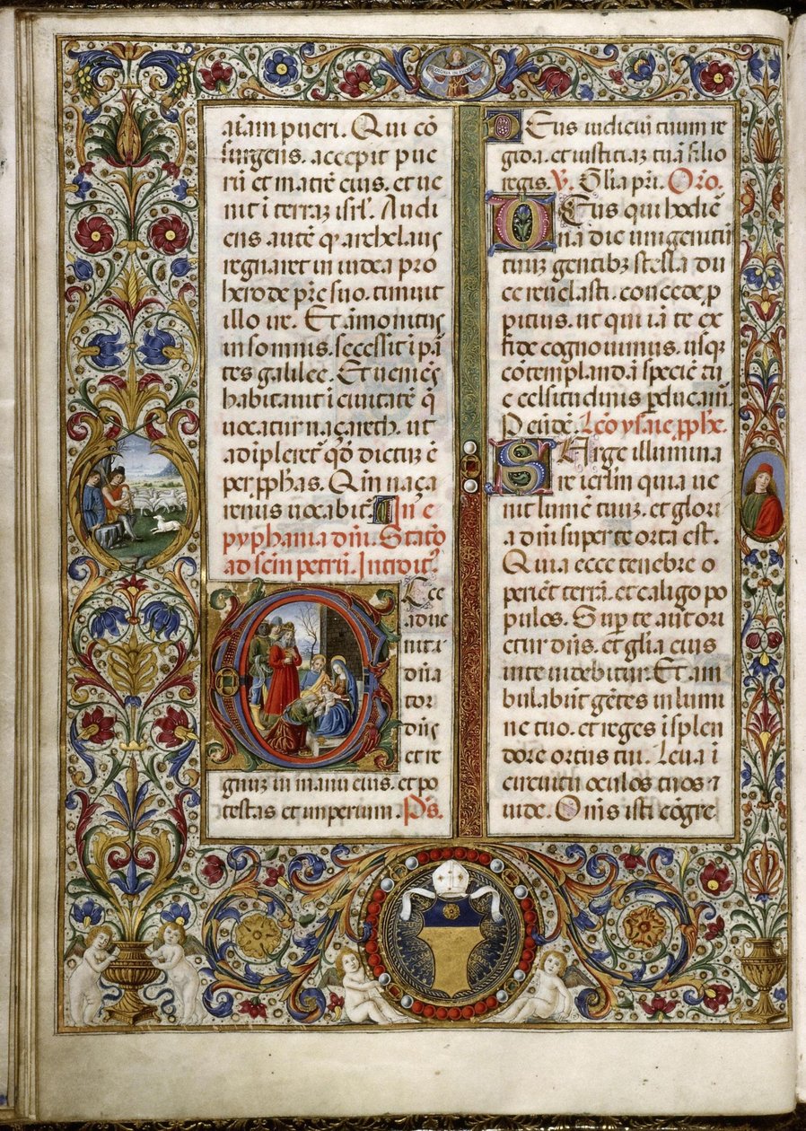 Messale di Thomas James: pagina con una scritta: l
