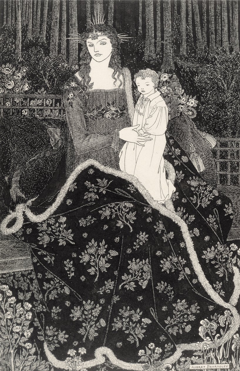 Un grande biglietto di Natale, 1895 da Aubrey Beardsley