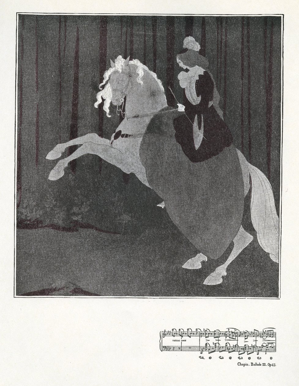 Chopin, Ballata III. Op.47 da Aubrey Beardsley