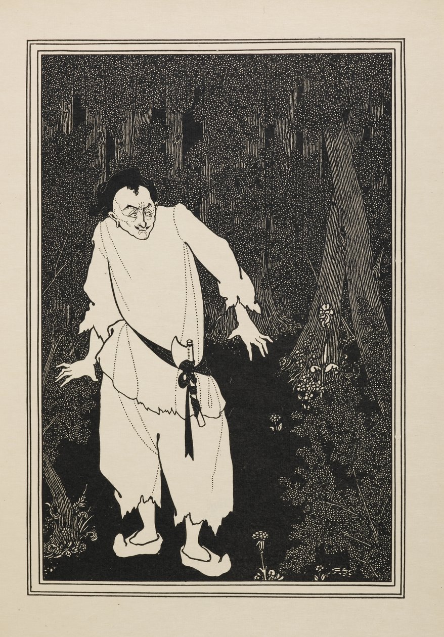Ali Baba nel bosco, da un libro di cinquanta disegni da Aubrey Beardsley