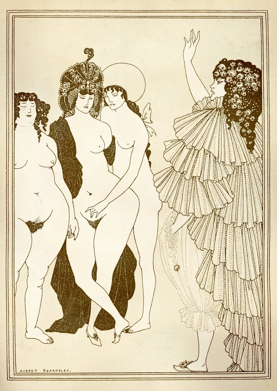 Illustrazione di Aubrey Beardsley per 