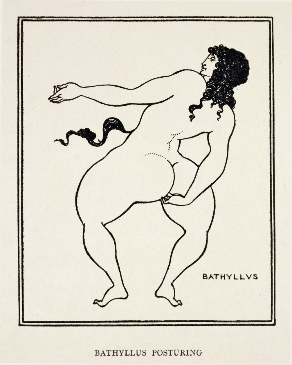 Bathyllus, danzatore romano e interprete di pantomimo da Aubrey Beardsley