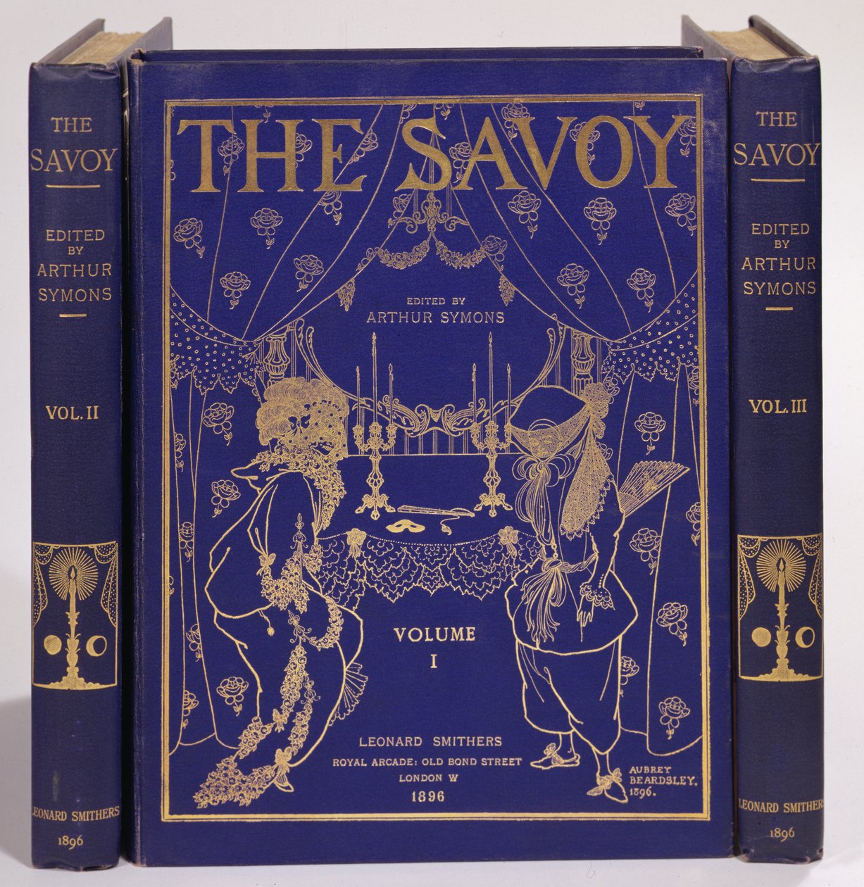 Copertina per The Savoy, Volumi I-III, a cura di Arthur Symons, pubblicato da Leonard Smithers da Aubrey Beardsley