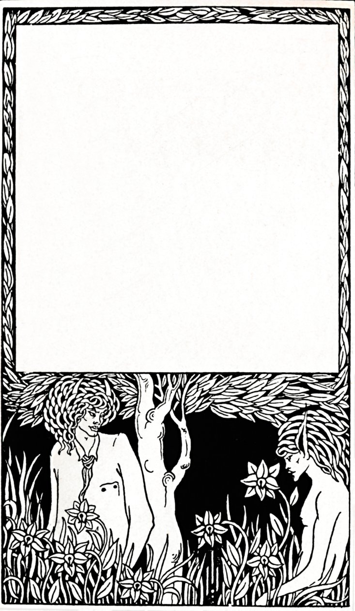 Progetto per la pagina del titolo di Pagan Papers, 1893, 1914 da Aubrey Beardsley