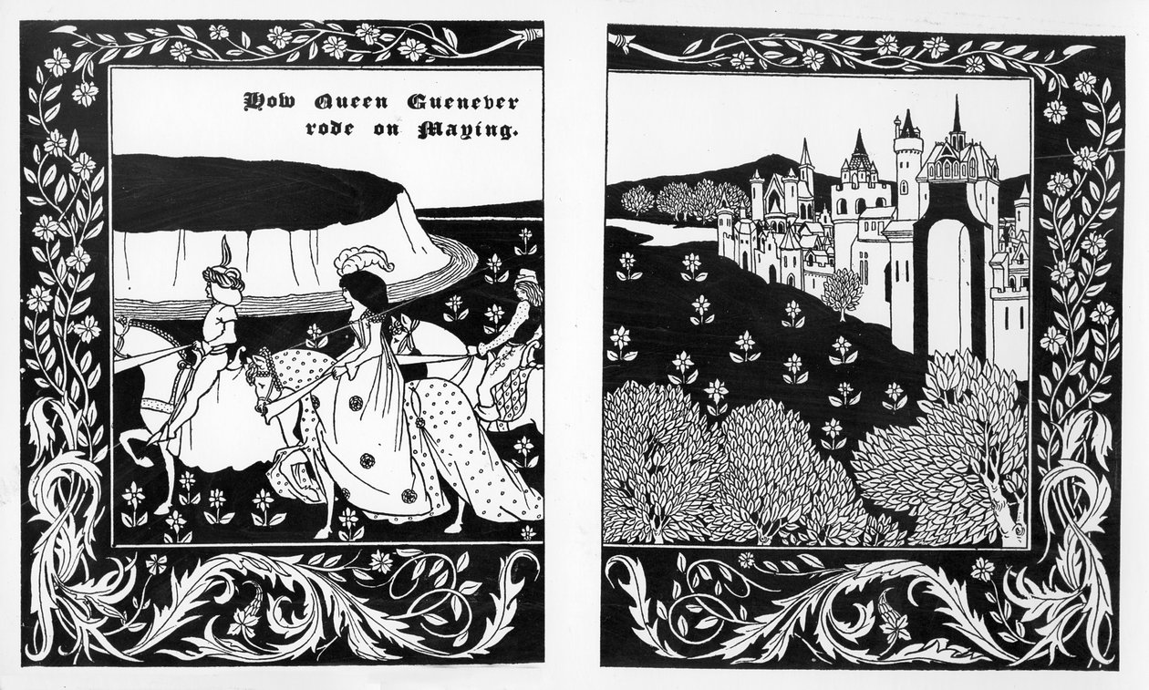 Come la regina Ginevra andò a maggio, illustrazione da 