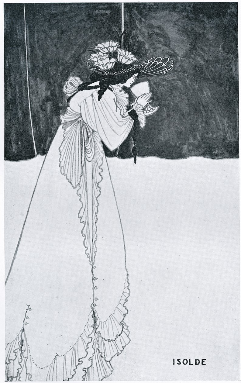 Isotta che Beve il Veleno da Aubrey Beardsley