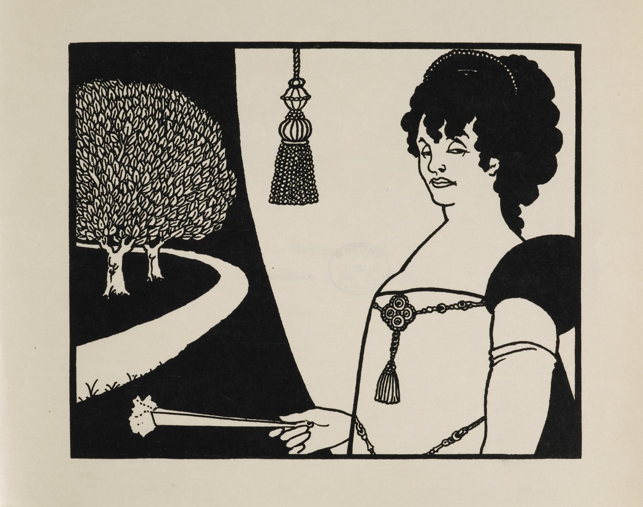 Madame Rejane, da un libro di cinquanta disegni da Aubrey Beardsley