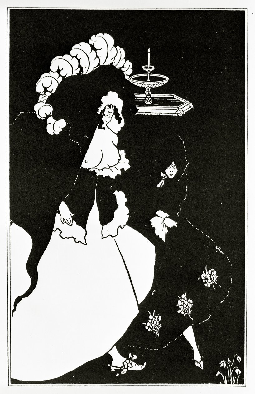 Messalina e compagno che tornano da un bordello da Aubrey Beardsley