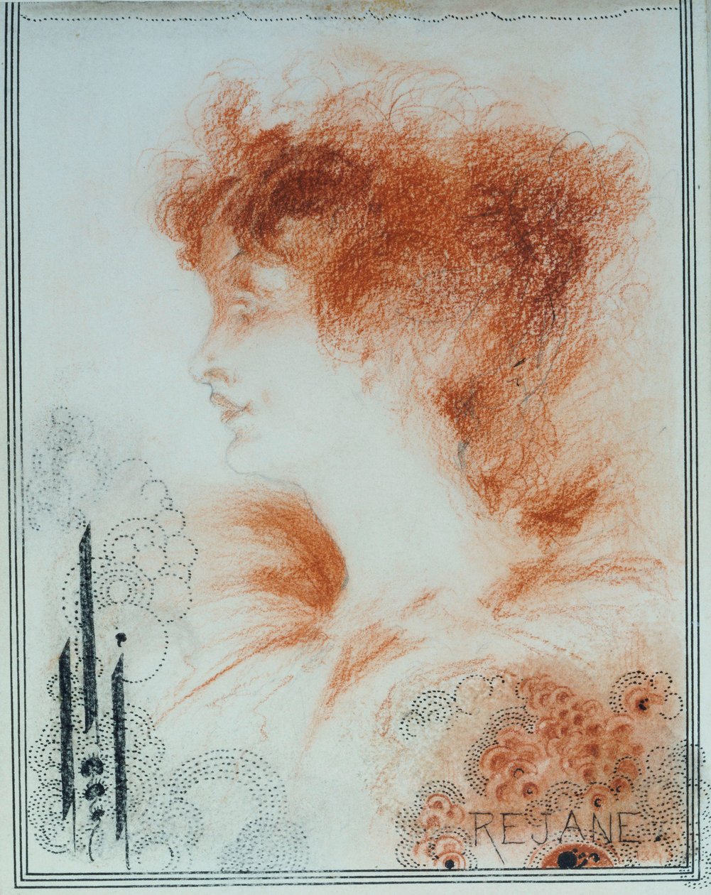 Rejane, 1894 da Aubrey Beardsley