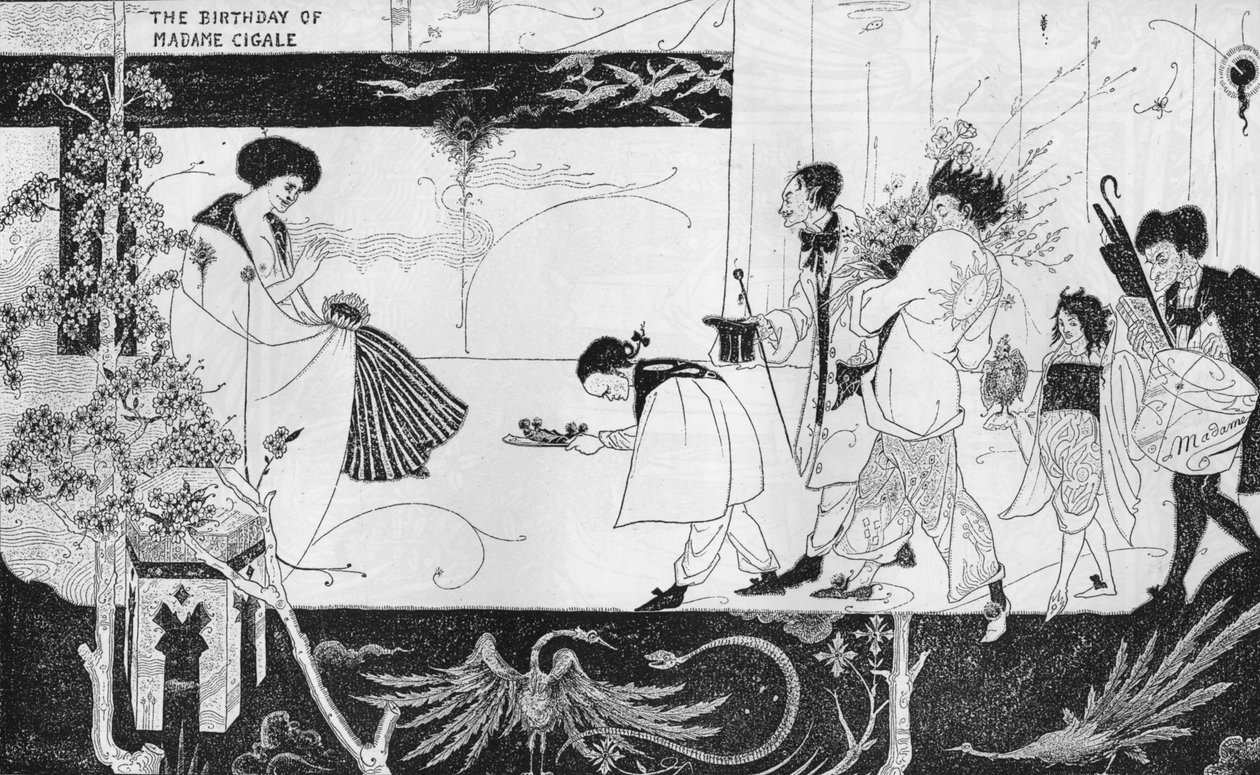 Il compleanno di Madame Cigale da Aubrey Beardsley