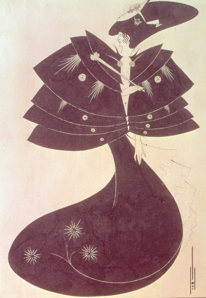 Il mantello nero, illustrazione per l