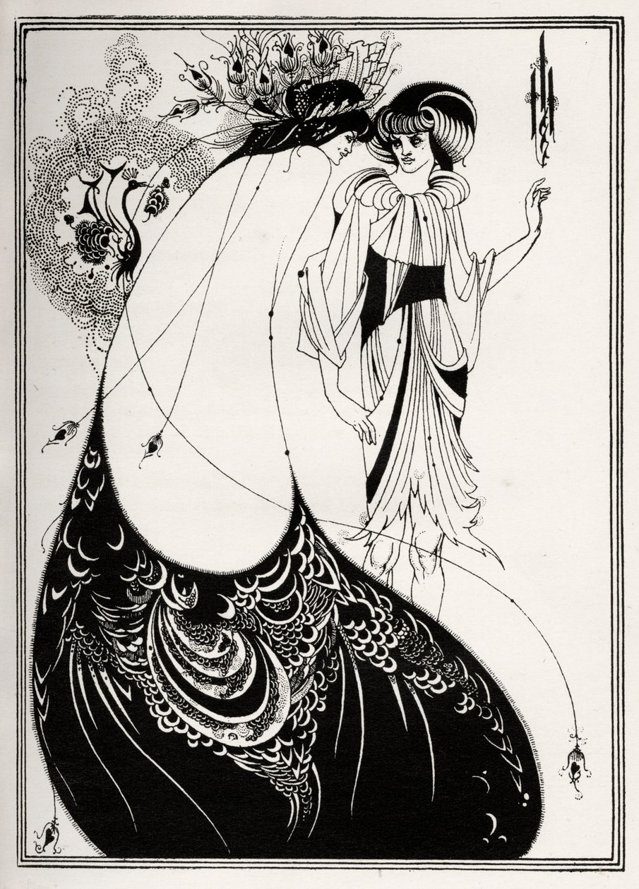 La Gonna del Pavone da Aubrey Beardsley