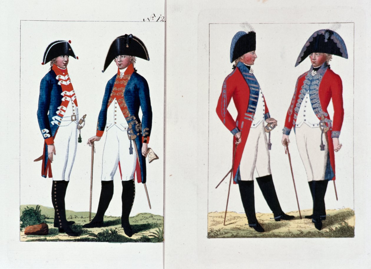 Moschettieri e ufficiali, 1800 da August Leopold Ramm