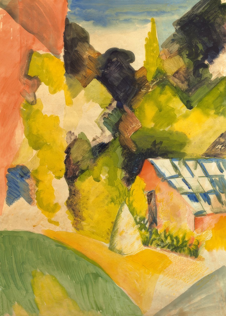 Serra nel parco di Oberhofen da August Macke