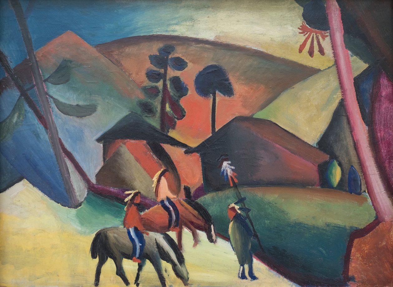 Indiani a cavallo da August Macke
