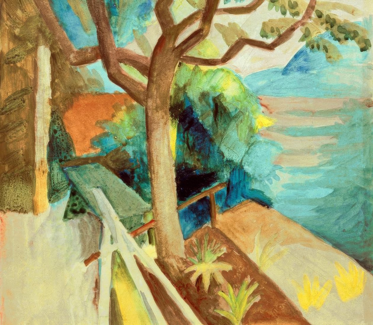 Dopo il tramonto sul lago da August Macke