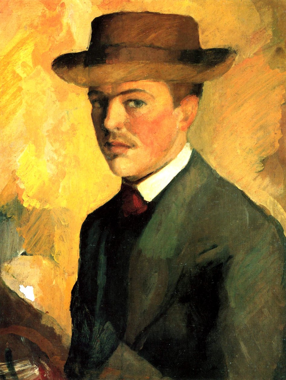 Autoritratto con cappello da August Macke