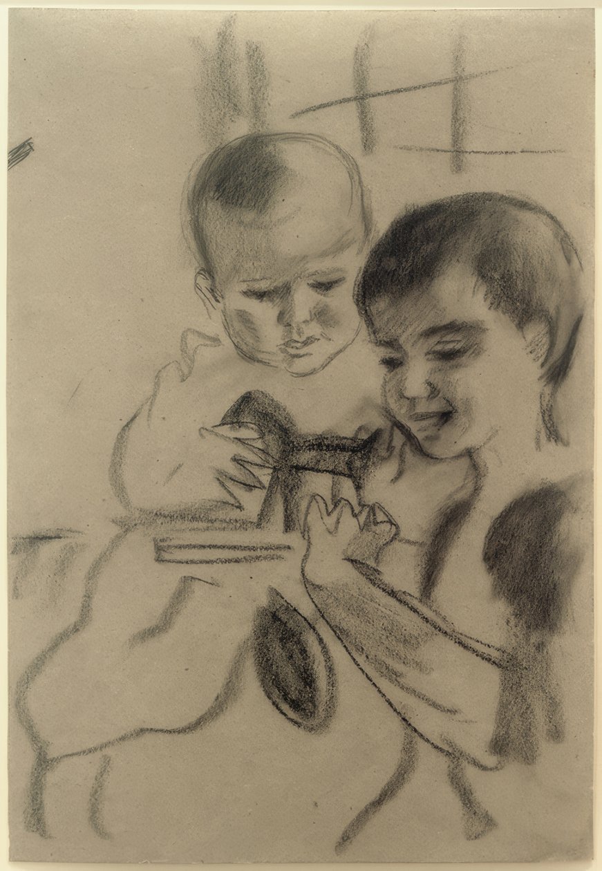Walter e Wolfgang con cavallino da August Macke