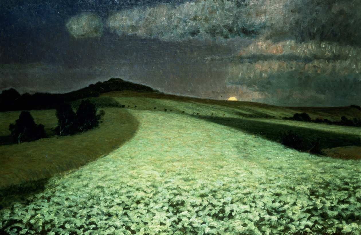 Campi di grano maturo da August Overbeck