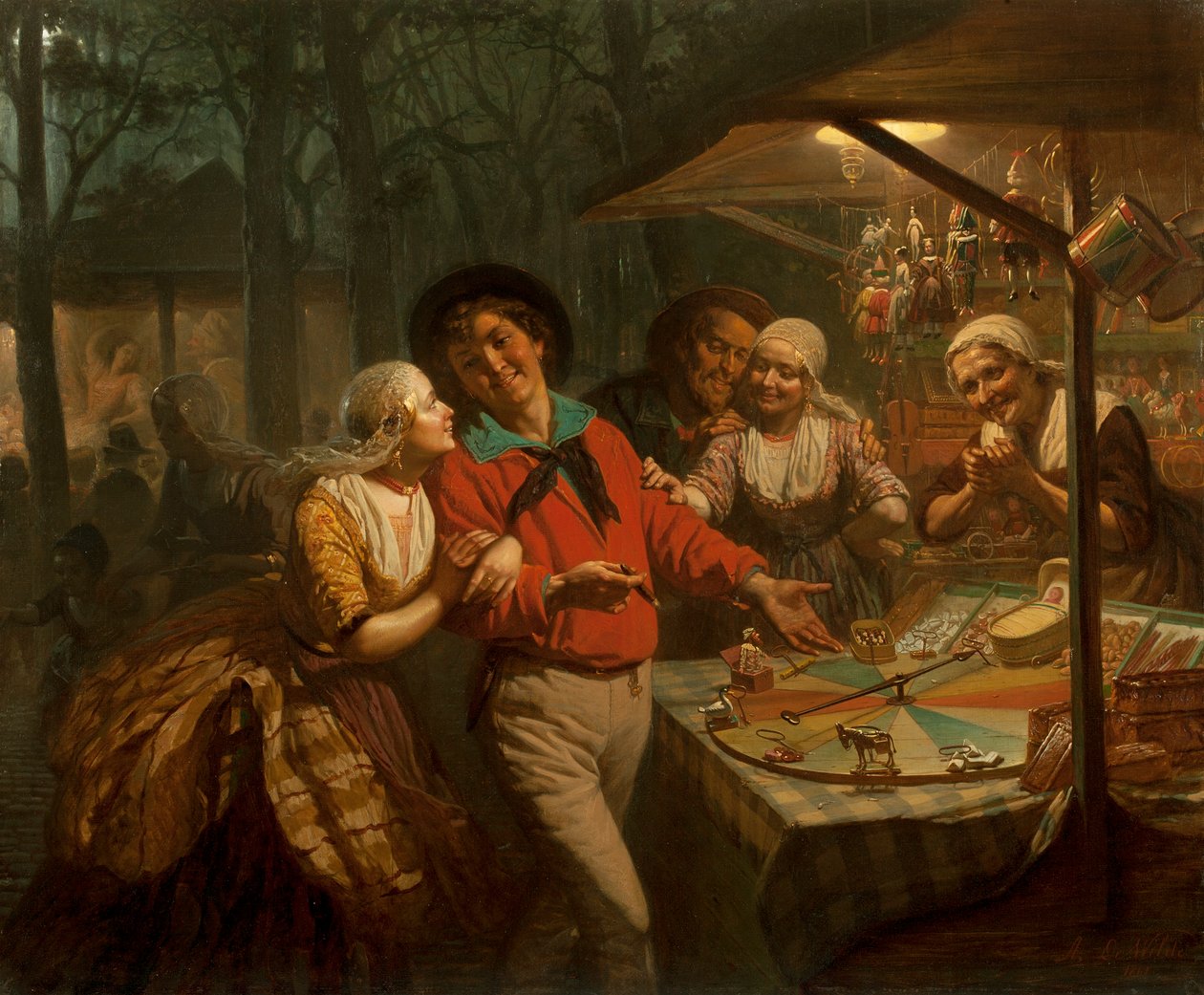 La ruota della fortuna, 1861 da August de Wilde
